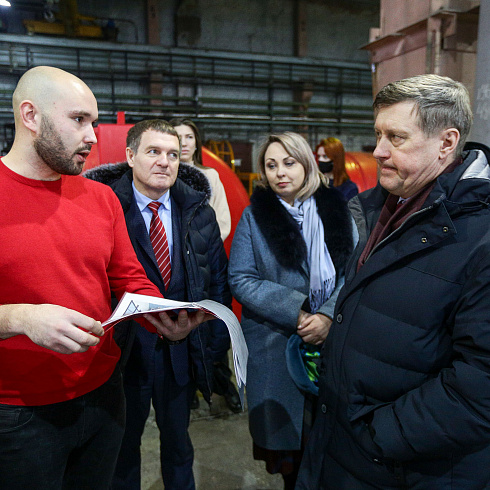 Мэр г. Новосибирска посетил производство компании "Политим"
